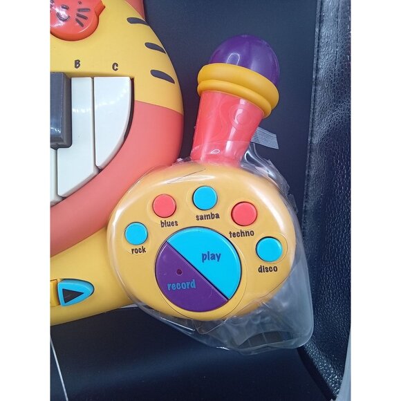 B. Toys Meowsic Cat Keyboard Piano With Microphone & Multiple Sounds For Ages 2+ - Picture 3 of 5